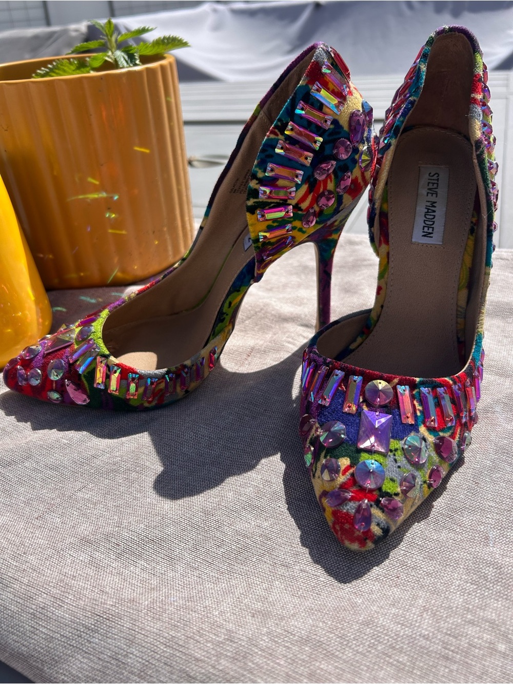 Steve Madden Galactic Embellished Heels